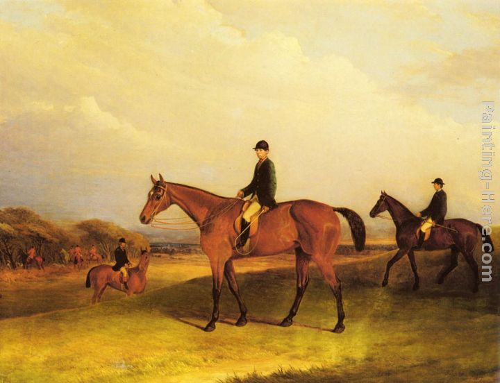 A Jockey On A Chestnut Hunter painting - John Ferneley Snr A Jockey On A Chestnut Hunter art painting